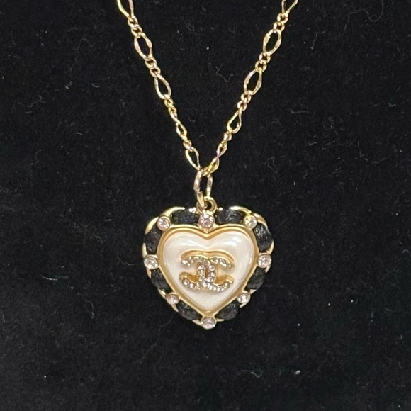 CC stamped zipper pull on gorgeous chain - Picture 1 of 5